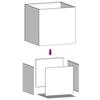 Planters 2 pcs White 49 x 47 x 46 cm Steel