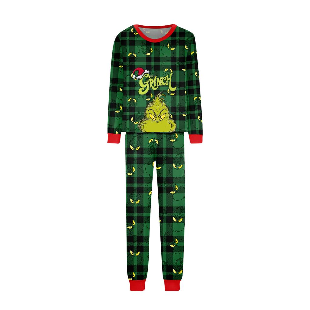 Druck Niedliches Familien-Set Pyjamas, Hauskleidung, Familien-Set Langarm-Oberteil Hosen-Set