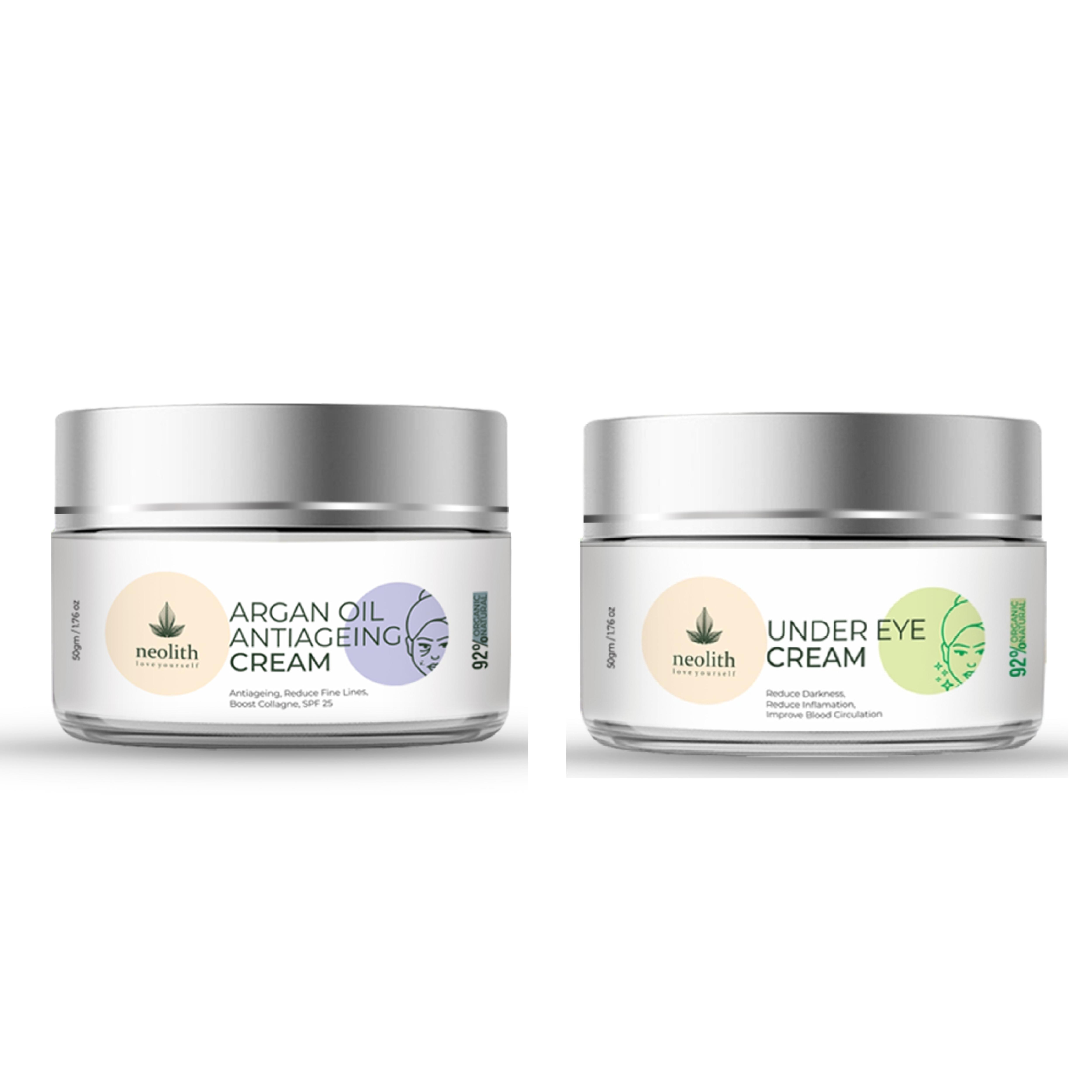 

Антивозрастной крем для лица с аргановым маслом Neolith с SPF 25 || Для подтяжки кожи, тонких линий, морщин, восстановления кожи, сияющей кожи || 50 GM 100 ML белый