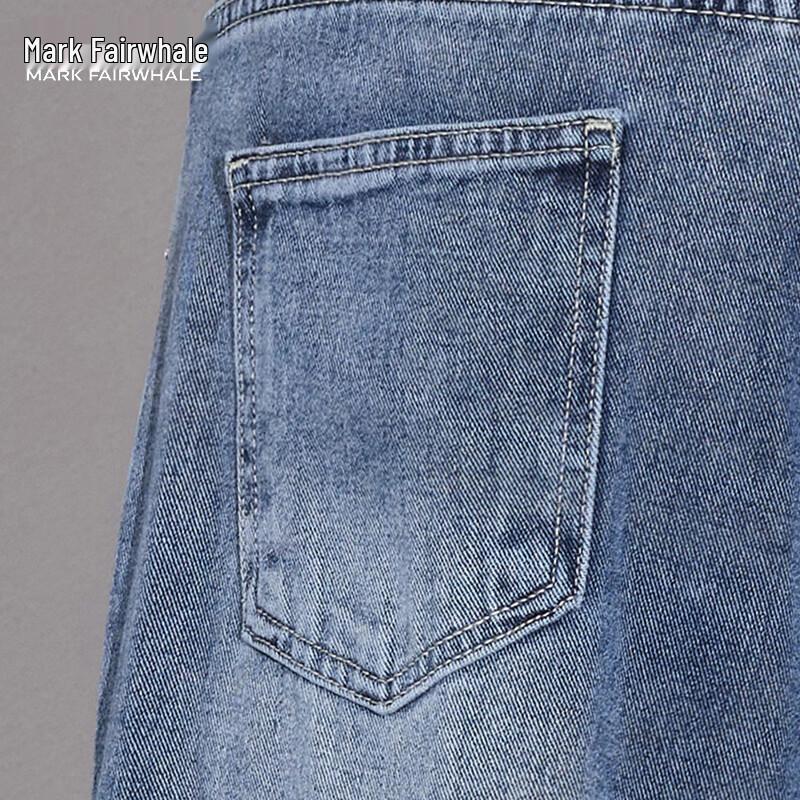 MARK FAIRWHALE Men's Loose Fit Casual Jeans