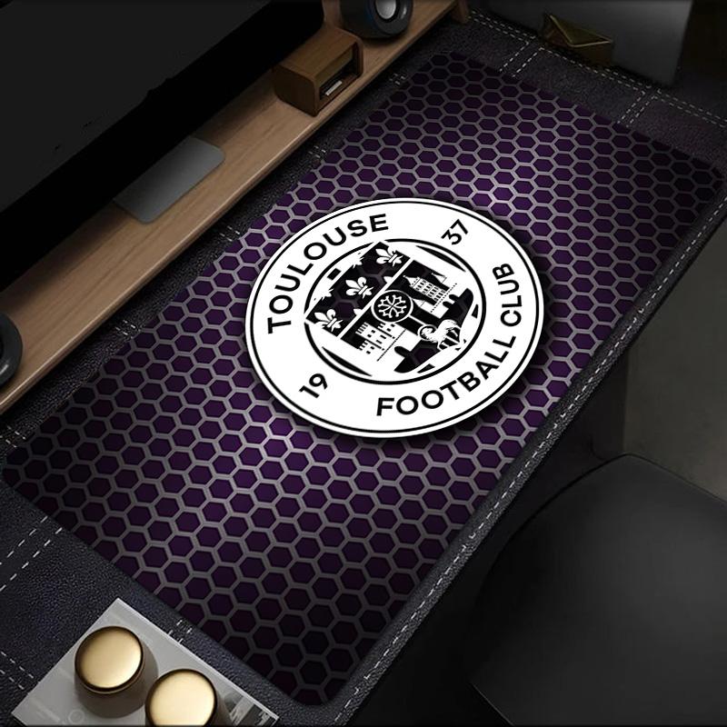 Toul-ouse Crest Design Mouse Pad, Rubber Base, Mouse Pad for Gamers and Office Use, Gaming Desk , Easy To Clean Mat Christmas fan gifts