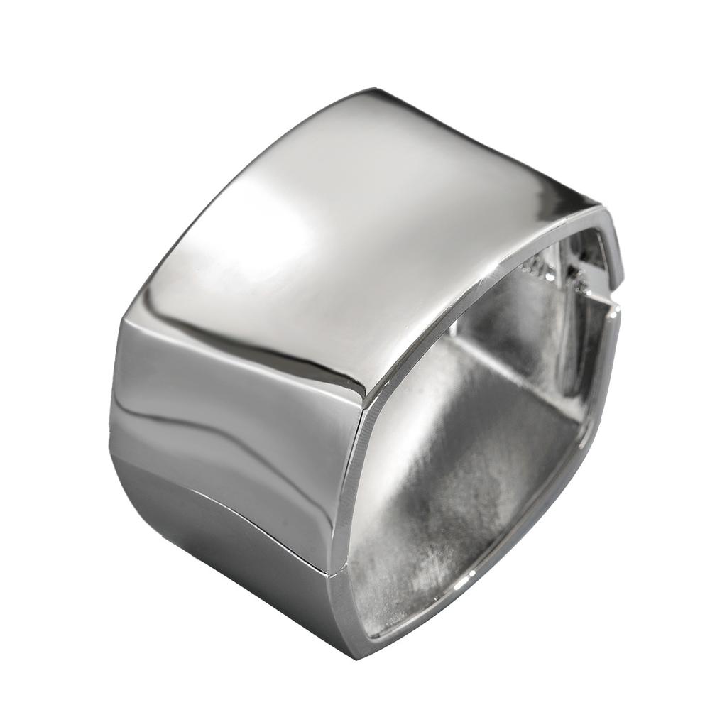 Jewelry ins smooth geometric exaggerated wide face bracelet personalized metal twist design bracelet versatile