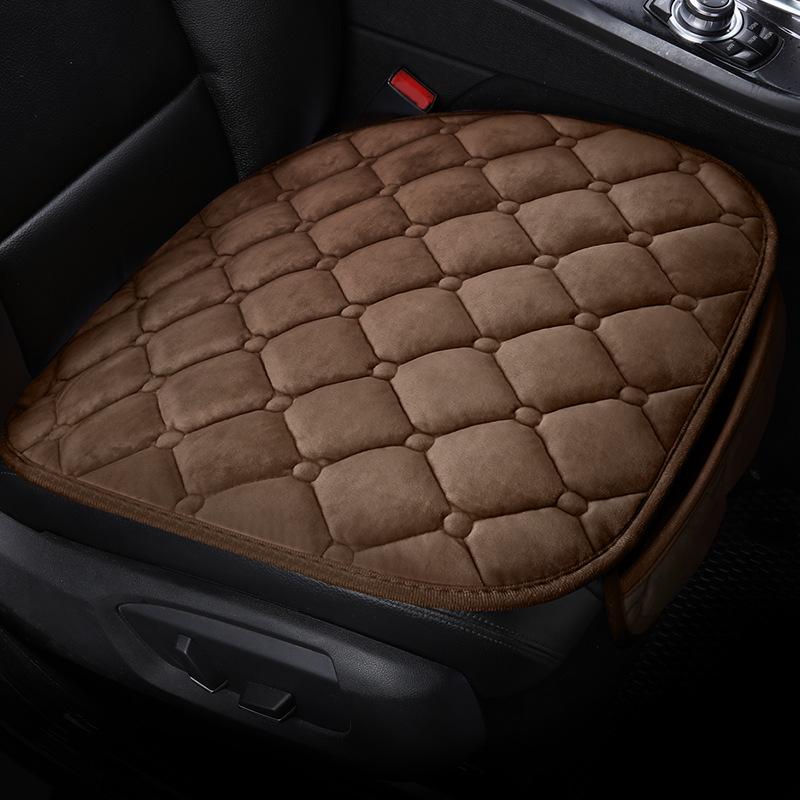 Three-Piece Non-Slip Backless Wool Car Seat Cushion Set