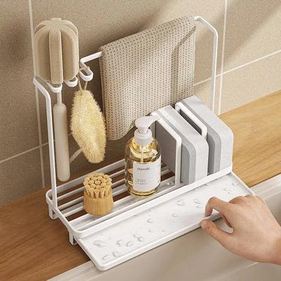 Küche Multifunktionale Aufbewahrung Ra Hausgebrauch Seifenhalter Handtuchhalter Spüle elf Organizer für Küchenzubehör Racks Organisation