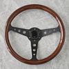 Volante Indy Heritage 350mm 14 Pollici Volante Sportivo da Corsa con Finitura Legno Classica PC-ST54