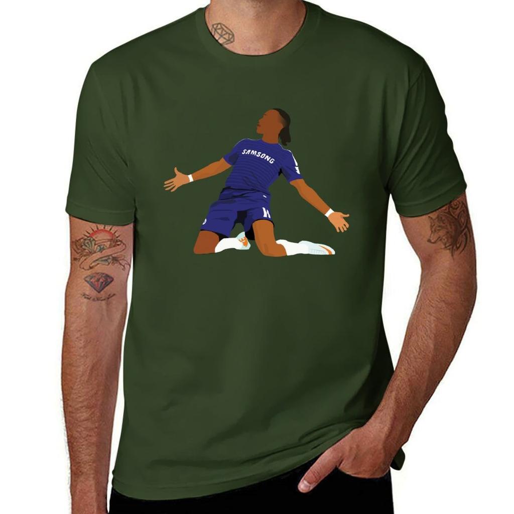 Drogba (Chelsea) Tshirt Aesthetic Clothes For A Boy Plus Size Tops Designer T Shirt Unisex