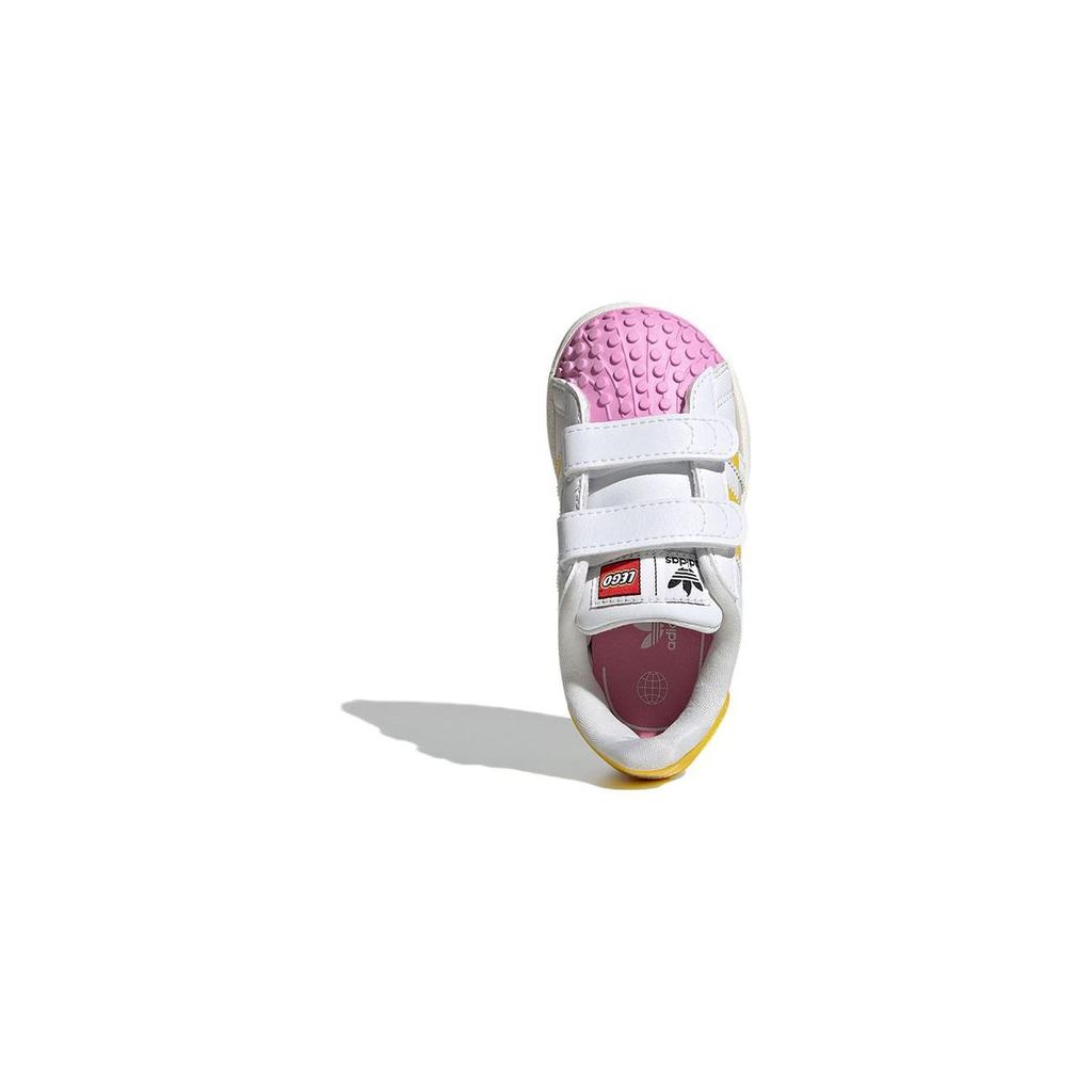 adidas LEGO x Superstar CF I I Love Lego - Pink Baby Sneakers White Cloud-White Yellow IF2912