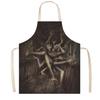 Funny Prank Gift Halloween Butcher Apron with Realistic Blood Stain, Washable Protective Work Apron, Spooky Kitchen Decor Horror Costume Prop