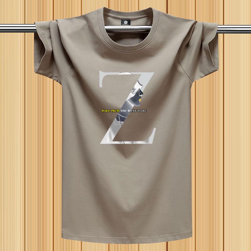 Men's Summer 2025 Pure Cotton Heavyweight Short-Sleeve Fashion T-Shirt