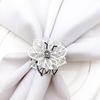 10PCS Decoration Belt Party Rhinestone Serviette Wedding Dinner Home Napkin Holder Rings Hotel Buckles Banquet Leaves Shape