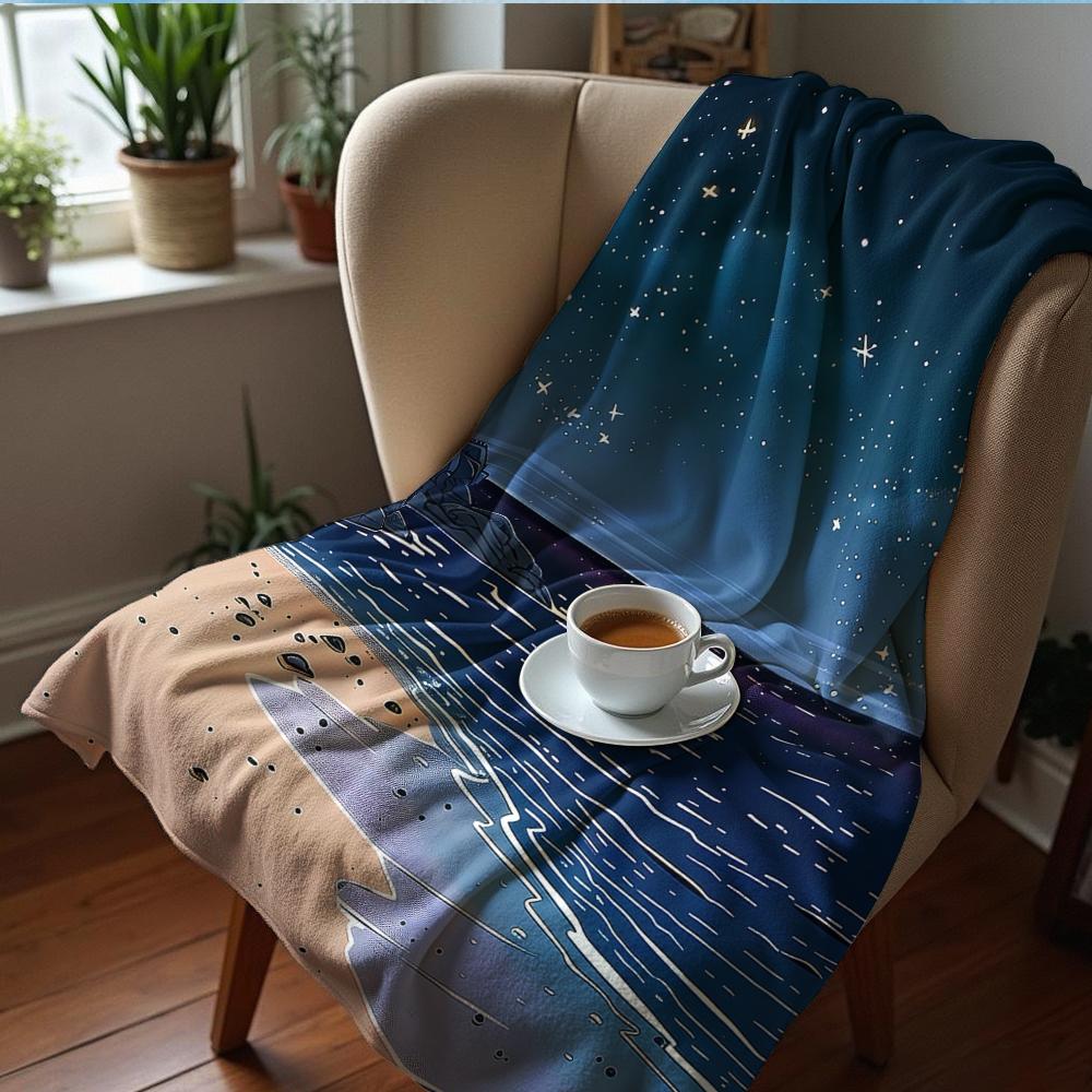 Anime Golden Autumn Tree Anime Cartoon Flannel Blanket Soft Warm Throw for Bedroom Sofa Car Kids Holiday Gift