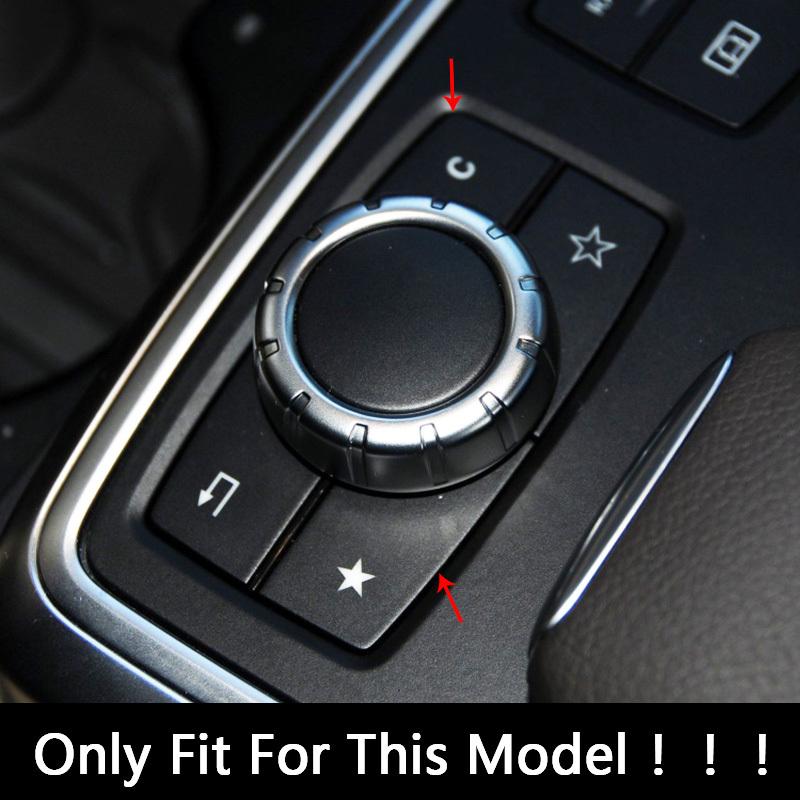Car Accessories Console Multimedia ES Button Cover Trim Decoration For Mercedes Benz E Class W212 2010-2015 Interior Stickers