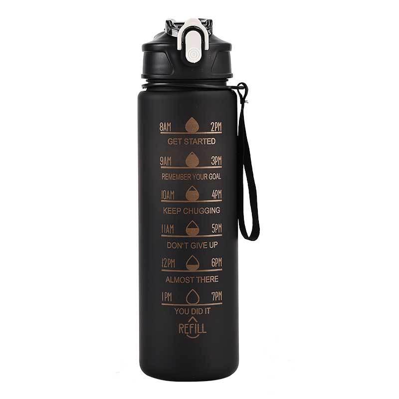Bouteille d'eau de sport mate dégradée - Bouilloire portable d'extérieur, Pichet d'hydratation réutilisable étanche pour la salle de sport et les voyages