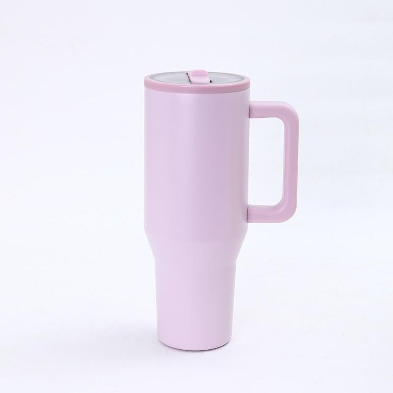 40-ounce leak-proof straw cup – made from double-walled, vacuum-insulated stainless steel to keep drinks cold for hours; fits in car cup holders