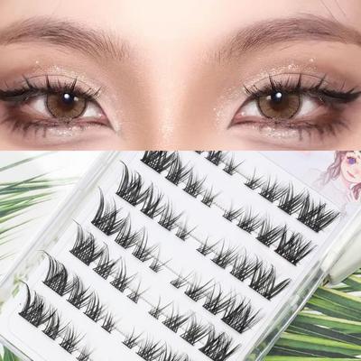 Lactacia - Glue-free False Eyelashes Clusters with Tweezers