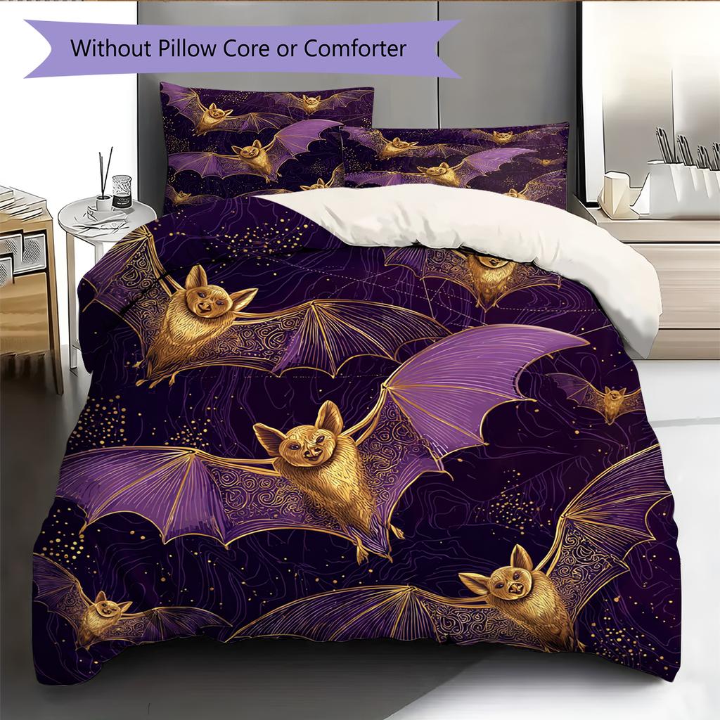 Cartoon Pattern Bedding Quilt Set Quilt Cover Pillowcase Home Decoration Birthday Gift (1 * Duvet Cover + 2 * Pillowcase, Without Core)