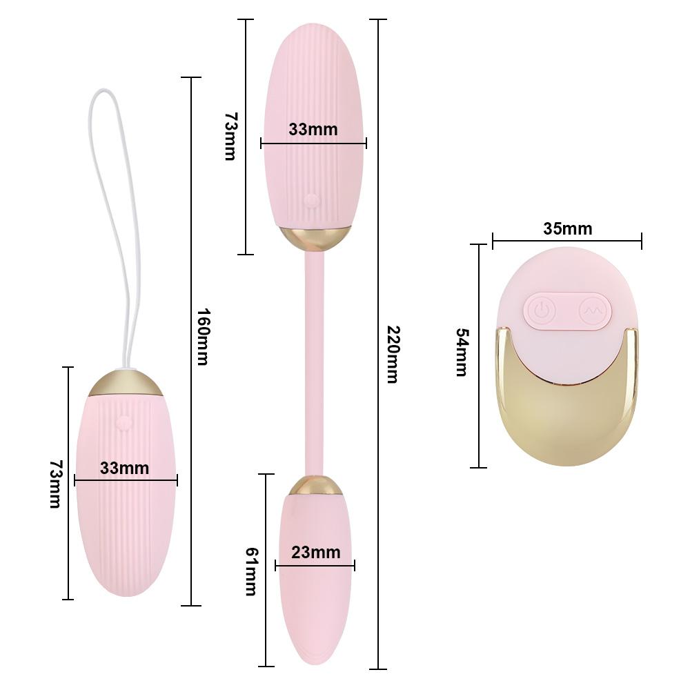 10 Giocattoli Sessuali a Frequenza per Donne Coppie Stimolatore Clitorideo Uova Vibranti a Doppia Testa Dildo Massaggiatore Punto G Telecomando