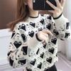 Thick and Loose Pullover for Women Fashionable and Casual Long-sleeved Knitted Sweater Trendy for Autumn and Winter