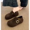 Mao Mao Shoes Wear Velvet Snow Boots with One Pedal, Beanie Shoes, Loafers Cotton Shoes