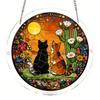 Yousheng Acrylic Puzzle Suncatcher DIY Jigsaw Puzzle Suncatcher Kit with UV Printed Design Colorful Window Hanging Ornament for Home Garden Decor