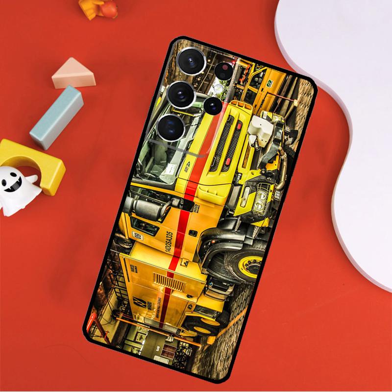 Fire Truck Phone Case For Samsung Galaxy S25 Ultra S24 Ultra S9 S10 S20 S21 S22 S24 Plus S23 FE Cover