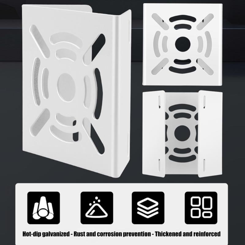 Heavy Type Iron Poles Mount Brackets Security Cameras With Adjustable Hose Clamps For Outdoor Installation