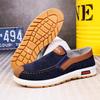 Men's Autumn Slip-On Canvas Cloth Shoes – Breathable Low-Top Lightweight Casual Walking Shoes for Middle-Aged & Elderly Dad, Comfortable Daily Wear