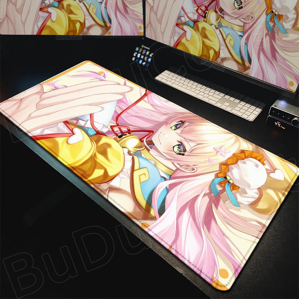 Hololive Kawaii Girl Momosuzu Nene Mousepad Large Laptop Office Rubber Cabinet Desktop Carpet XXL Non-slip Computer Keyboard Mat
