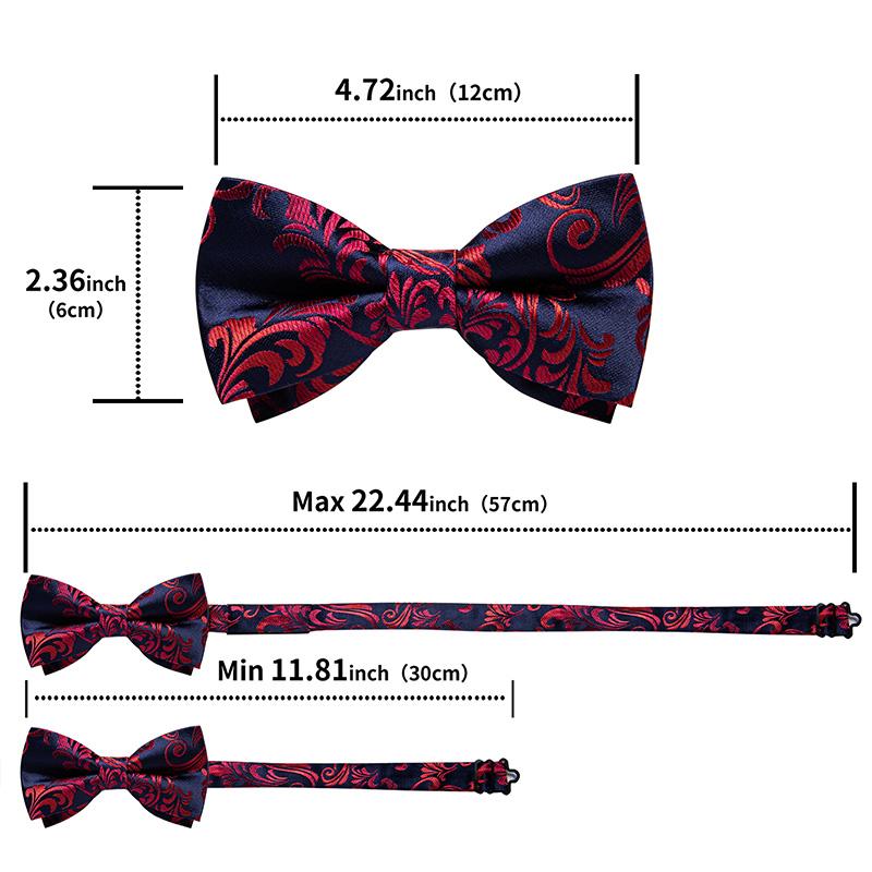 Papillon Uomo Con Paillettes Viola - Pre-annodato Regolabile Man Of Men