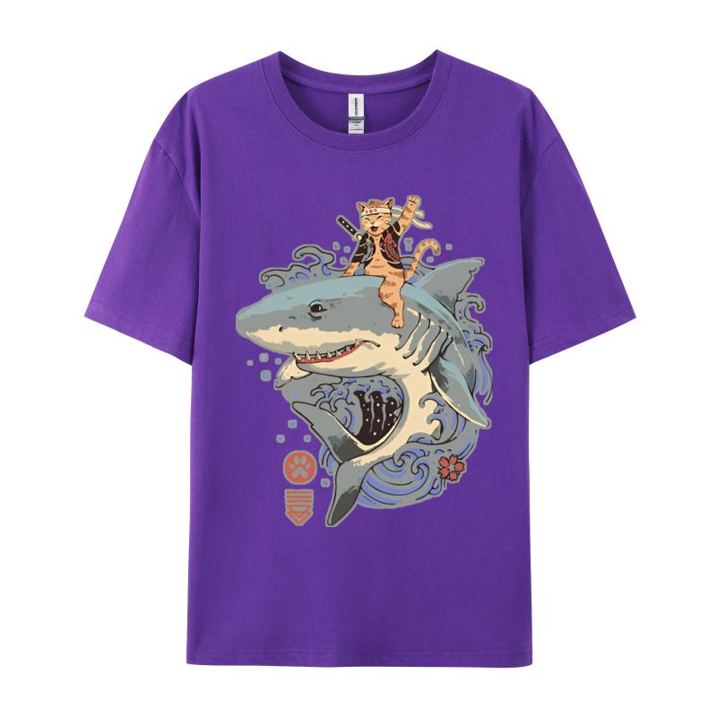 Catana Shark Vintage TShirt Cute Style Tshirt Tees New Arrival Fashionable Cotton Unisex T Shirt Fashionable