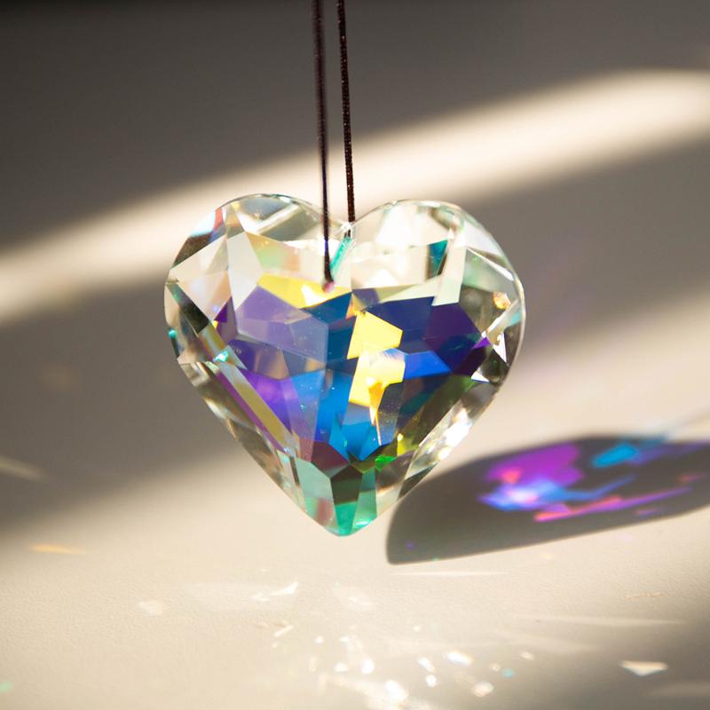 Rainbow Crystal Wind Chime Window Hanging Bell Glass Pendant Sun Catcher Christmas Decoration Home Decoration Garden Decoration