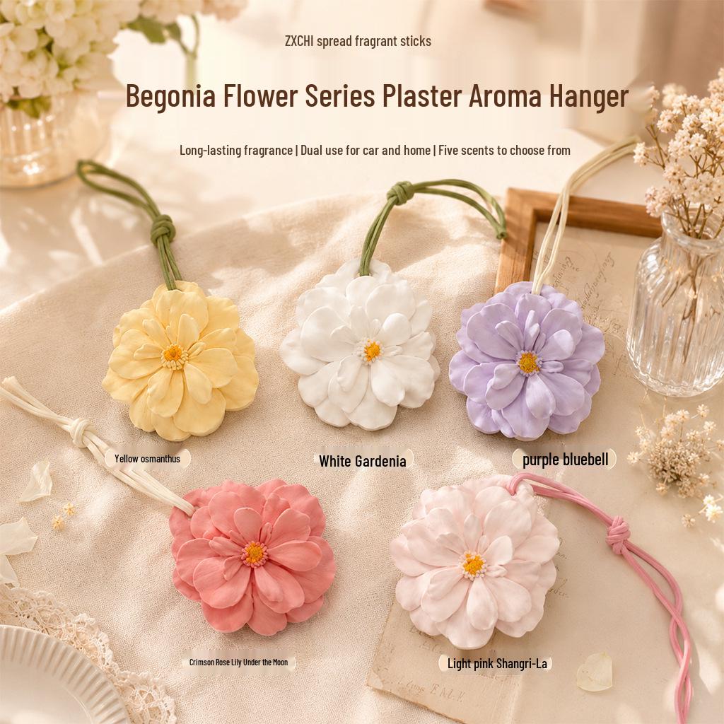 Begonia Scented Aromatherapy Hanging Air Freshener for Car and Bedroom Osmanthus