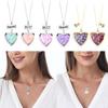 2x/Set Heart-shaped Pendant Necklace Best Friends Necklaces Photo Box Necklaces