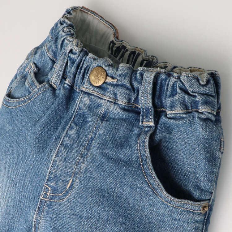 [Παιδικά ρούχα] Μπαμπά Ω μπαμπά (Μπαμπάκας) Ίσια Τζιν Παντελόνια με Σκισίματα 90cm-140cm V51016