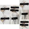 Fashionable Black Elastic Waist Belt For Women With Stylish Wide Ribbon Design