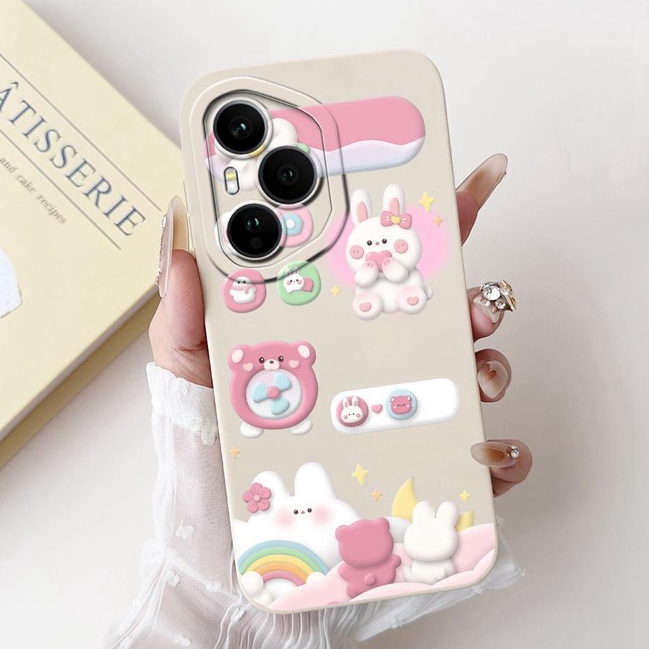 Cute Cartoon Phone Case For Honor 400 Pro Honor400 Soft Silicone Shockproof Cover For Honor 400 400Pro 5G Cases Bumpers
