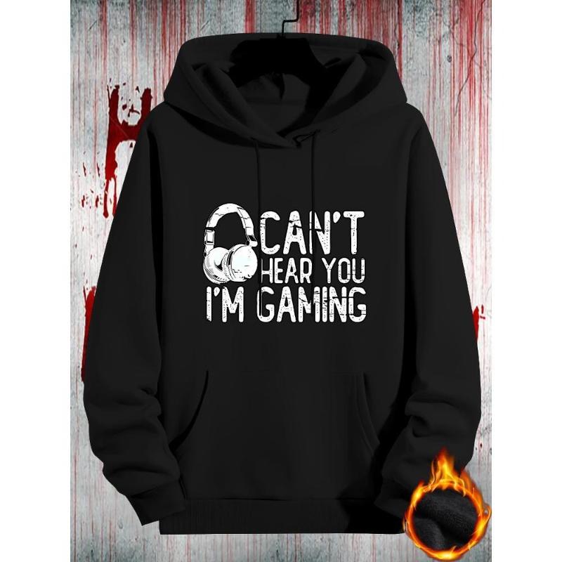 

Outdoor Adventures & Daily Runs, Drawstring Adjustable Hood & Breathable, Men s Hooded Sweatshirt XXL чорний