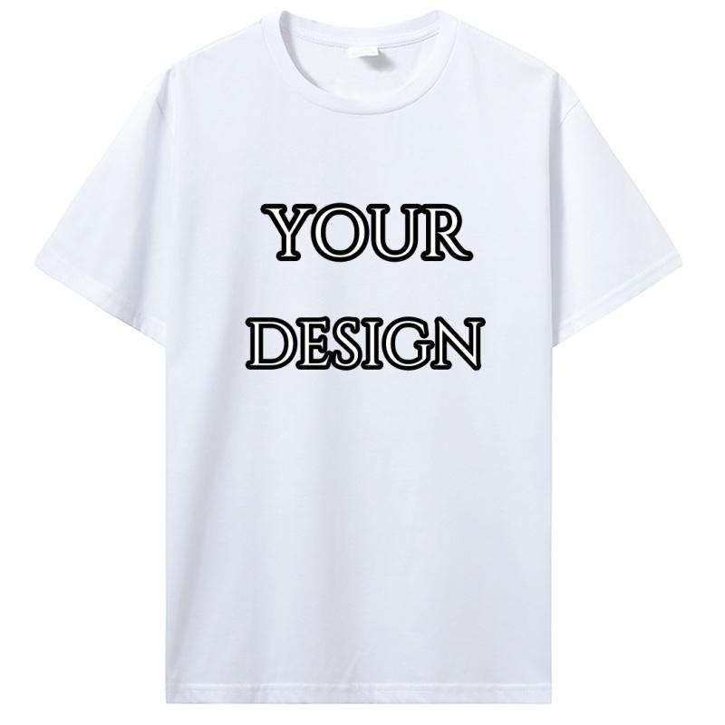 Custom T Shirt Make Your Design Logo Text Print Tshirt Personalized Gift Customized Front And Back Logo Text Photos Tees Tops