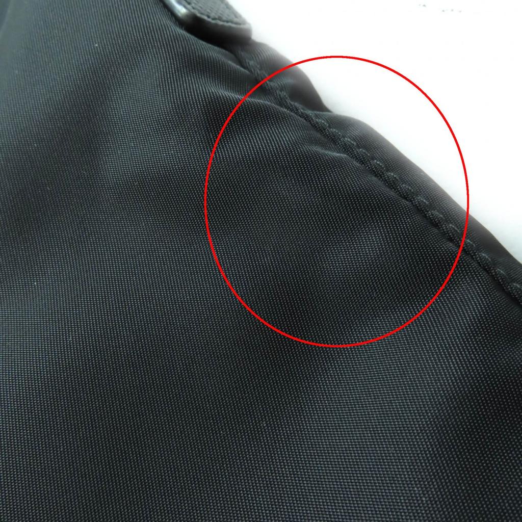 Great PRADA Tote Bag black Nylon Women 1BG189 Used