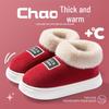 Men's High-Top Cotton Slippers: Winter Warm, Non-Slip Indoor Shoes with Thick Soles