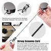 Elastic Keychain Safety Retractable Badge Reels Key Chain Ring ID Card Badge Holder Pull Keyring