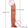 G 34CM Extra Long Large Double-layer Silicone Simulation Penis  Artificial Penis Adult Sex Toy