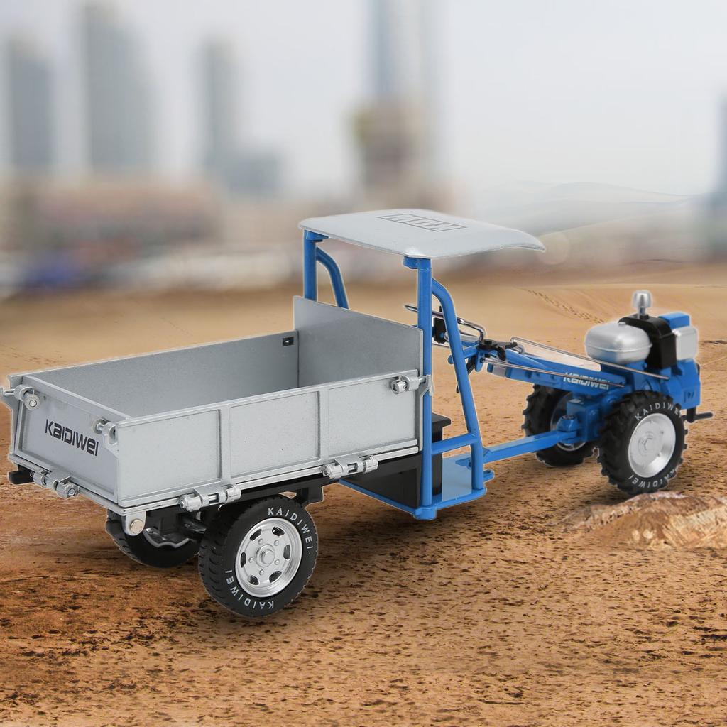 1Celsius16 Simulation Agriculture Walking Tractor Alloy Static Agricultural Tractor Model Toy for Children