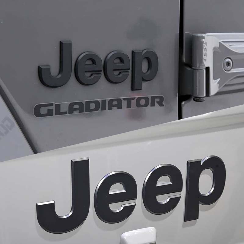 ABS Car Front Emblem for Jeep Grand Cherokee Commander Renegade Liberty Compass Patriot Wrangler Tj Jk Trunk Sticker Decoration AMR1