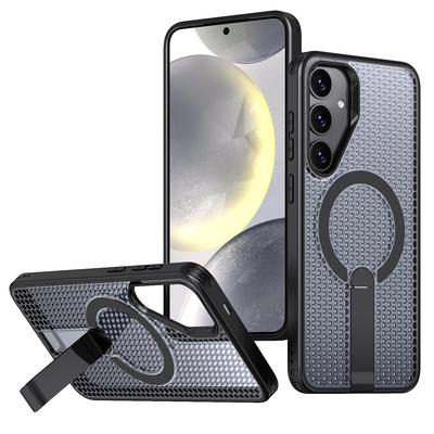 New Fanxing Suitable for Samsung S25FE Honeycomb Cooling Bracket Mobile Phone Case A17 Car Magnetic Suction Anti Fall Protection Case