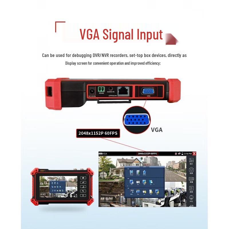 WANGLU IPC-5100C Network & Video Tester CN plug (adapter included)