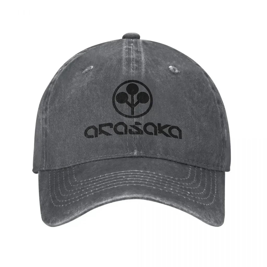 Arasaka Punk Game Brand Baseball Cap Classic Distressed Denim Washed Sun Cap For Men Women Outdoor Running Golf Hats Cap