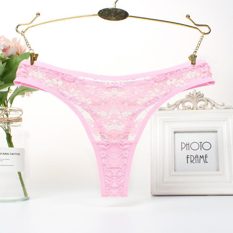 

Европейские и американские кружевные стринги: Сексуальное, с заниженной талией, соблазнительное и дышащее хлопковое нижнее белье для женщин XL розовый