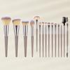 Jumbo 15-teiliges Make-up Pinselset: Weiche Borsten Rouge-, Puder-, Lidschatten- und Concealerpinsel.