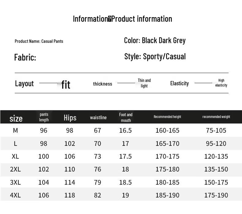 JEEP SPIRIT Men's Ice Silk Breathable Casual Pants